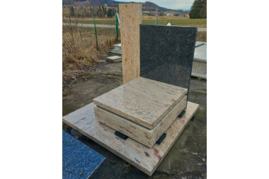 Shivakashi/Steel Grey urnowy, szyjki góra, dół; komplet z tablicą